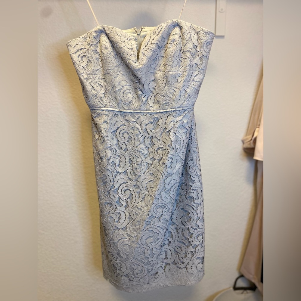 NWOT JCrew lace strapless dress